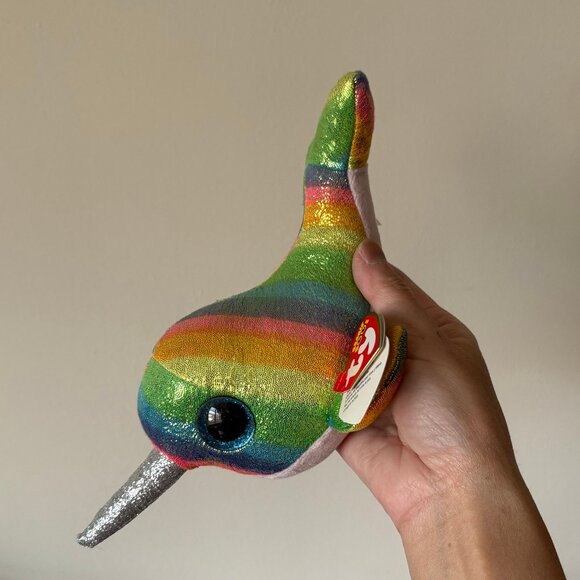 The Beanie Boo's Collection Nori Narwhal Stuffed Animal - Picture 5 of 12